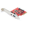 StarTech 2-Port 10Gbps USB-A & USB-C PCIe Card - USB 3.1 Gen 2 PCI Express Main Product Image