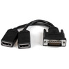 StarTech 8in (20 cm) DMS-59 to Dual DisplayPort Adapter Cable - 4K  Main Product Image