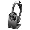 Poly Voyager Focus 2 UC ANC Stereo Bluetooth Headset with Charge Stand Main Product Image