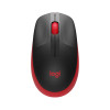 Logitech M190 Full-Size Wireless Mouse - Red Main Product Image