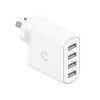 Cygnett 24W Multiport Wall Charger - White (CY3746PDWCH) - 4x USB-A Charging Ports - USB-A Output- 5.0V⎓2.4A (12.0W) - Connect up to 4x Devices Main Product Image