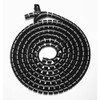 Brateck 30mm/1.2in Diameter Coiled Tube Cable Sleeve Material Polyethylene(PE) Dimensions 1000x30mm -Black Main Product Image