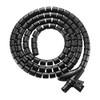 Brateck 20mm/0.79in Diameter Coiled Tube Cable Sleeve Material Polyethylene(PE) Dimensions 1000x20mm - Black Main Product Image