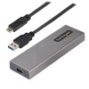 StarTech USB-C 10Gbps M.2 PCIe NVMe or M.2 SATA SSD Enclosure Main Product Image