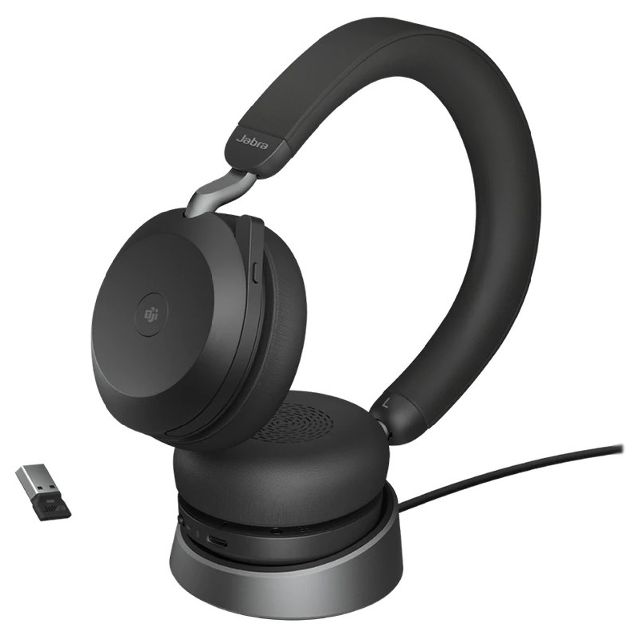 Jumping jack toernooi specificeren Jabra Evolve2 75 MS ANC Stereo Bluetooth Headset (USB Dongle + Charging  Stand) | AusPCMarket