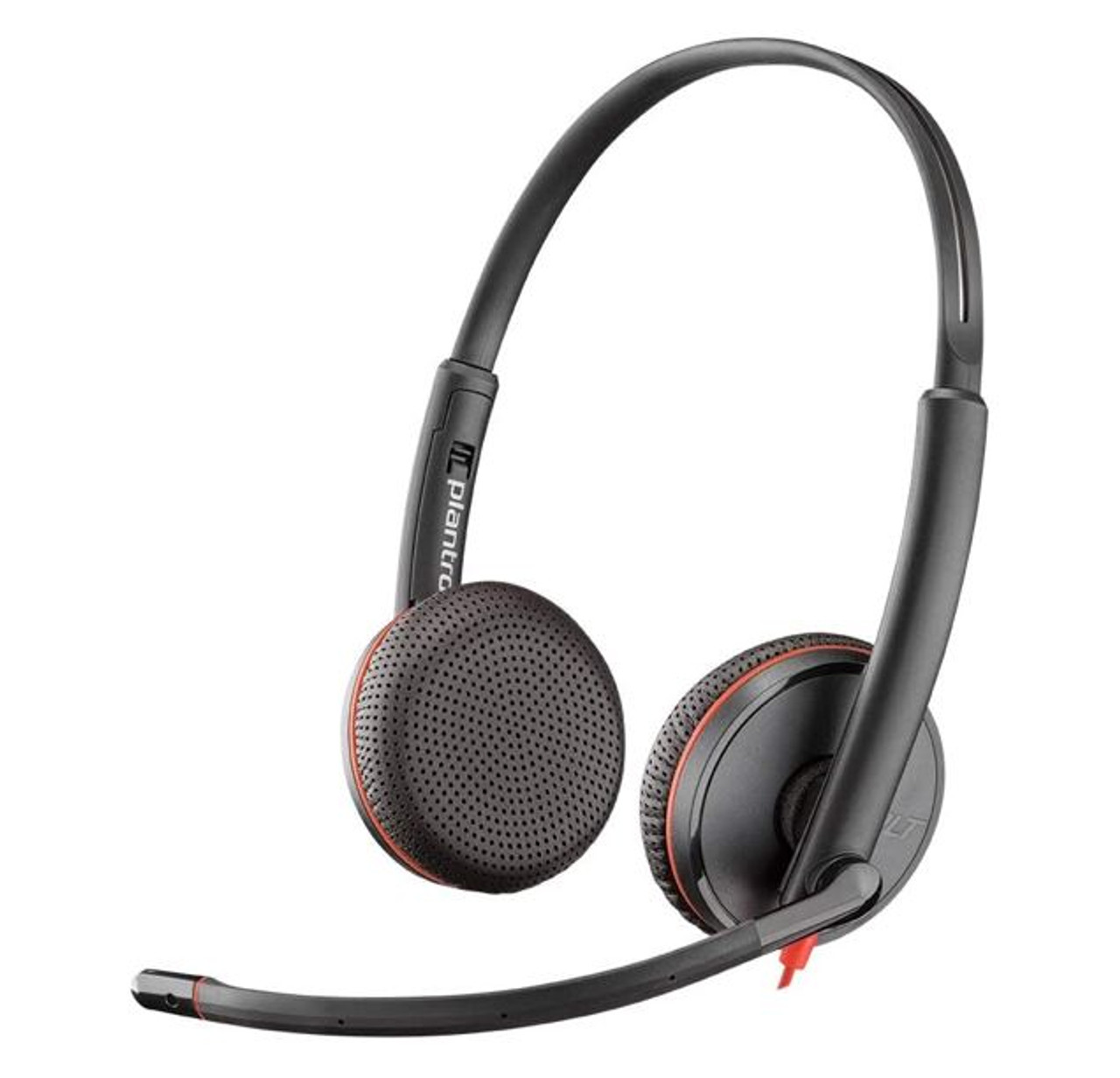 Plantronics/Poly Blackwire 3225 Headset USB-A Stereo 3.5mm duo corded  Noise canceling Dynamic EQ SoundGuard Intuitive call control  YEar Warr AusPCMarket