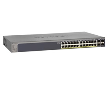 Product image for Netgear 24-port Gigabit Smart ProSAFE with 4 SFP Ports with Rack-mount kit | AusPCMarket Australia