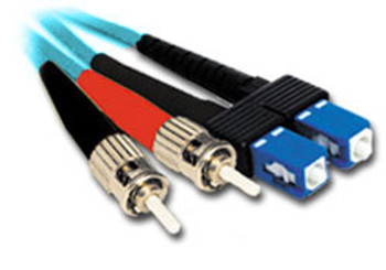 Product image for Comsol 10m ST-SC Multi-Mode Duplex Fibre Patch Cable LSZH 50/125 OM3 | AusPCMarket Australia