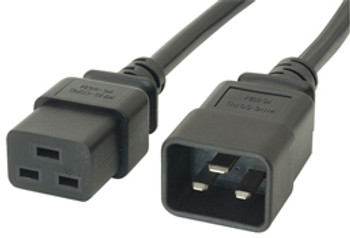 Product image for Comsol 0.5m 15A Power Extension Cable IEC-C19 to IEC-C20 | AusPCMarket Australia