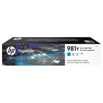 Image for HP 981Y Extra High Yield Cyan Original PageWide Cartridge (L0R13A) AusPCMarket