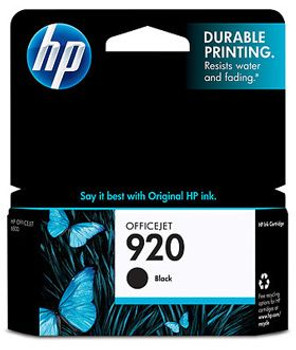 Image for HP 920 Black Officejet Ink Cartridge, 420 pages (CD971AA) AusPCMarket