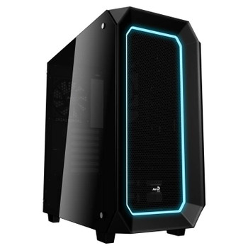 Image for Aerocool Project7 P7-C0 ATX Windowed Mid Tower Case - Black AusPCMarket