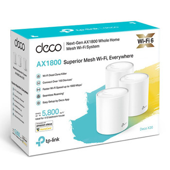 TP-Link Deco X20 AX1800 Whole Home Mesh Wi-Fi System - 3-Pack Product Image 2
