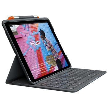 Image for Logitech Slim Folio Keyboard Case with Bluetooth for iPad 7th Generation AusPCMarket