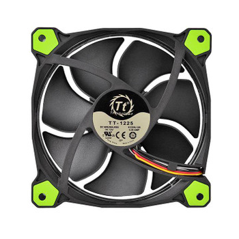 Thermaltake Riing 12 High Static Pressure 120mm Green LED Fan Product Image 2
