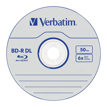 Verbatim 43748 50GB Silver BD-R Dual Layer Recordable Disc - 5-Pack Case Product Image 2