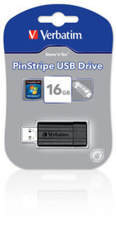 Verbatim Store n Go Pinstripe 16GB USB Drive (49063) Product Image 2