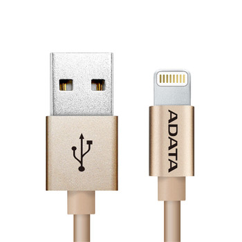 Image for Adata Lightning USB Data Sync/Charge Cable Aluminium - Gold AusPCMarket