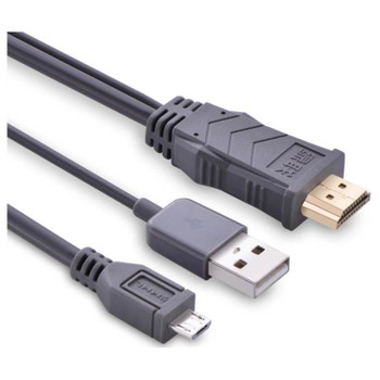 StarTech.com 3m Passive Micro USB to HDMI® MHL™ Cable - Micro USB Male to  HDMI Male MHL Cable - 1080p Video 7.1 Channel Digital Audio (MHDPMM3M),Black