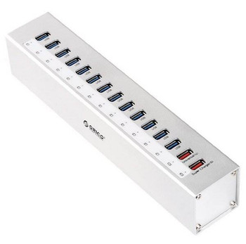 Image for Orico A3H13P2-SV 13-Port USB 3.0 HUB + 2 Ports USB Charging - Silver AusPCMarket