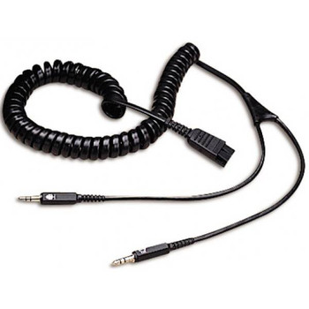 Image for Jabra QD to 2x3.5mm 2m Coiled Cord AusPCMarket