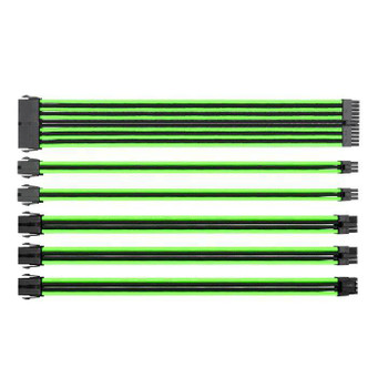 Image for Thermaltake TtMod Sleeved PSU Extension Cable Set – Green/Black AusPCMarket