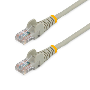 StarTech 0.5m Gray Cat5e Ethernet Patch Cable - Snagless Main Product Image