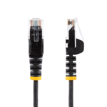 StarTech 1m CAT6 Cable - Black - Slim CAT6 Patch Cable - Snagless Product Image 2