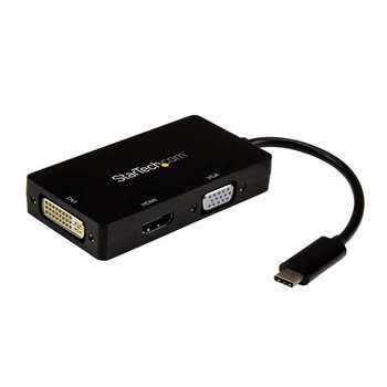 Image for StarTech USB-C Multiport Video Adapter - 3-in-1 USB-C Adapter - 4K AusPCMarket