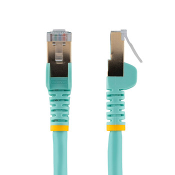 StarTech 2m Aqua Cat6a Ethernet Cable - Shielded (STP) Product Image 2