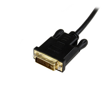 StarTech 6ft Mini DP to DVI Converter Cable - mDP to DVI - Black Product Image 2