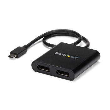 StarTech 2-Port USB-C to DisplayPort MST Hub - Dual 4K Video Splitter Main Product Image