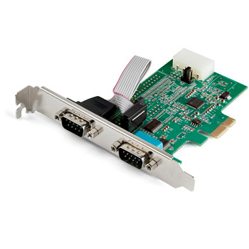 StarTech 2 Port PCI Express RS232 Serial Adapter Card - 16950 UART Main Product Image