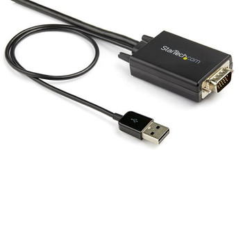 StarTech 2 m (6.6 ft.) VGA to HDMI Adapter Cable with USB Audio Product Image 2