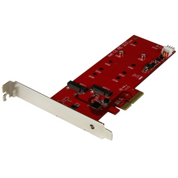 StarTech 2 Slot PCI Express M.2 SATA III Controller - NGFF Card Main Product Image