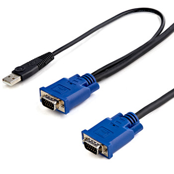 StarTech 6 ft 2-in-1 Ultra Thin USB KVM Cable Main Product Image