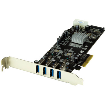 StarTech 4Port PCIe USB 3.0 Controller Card w/ 2 Independent Channels Main Product Image