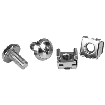 StarTech M6 Cage Nuts and M6 Rack Screws - 20 PKG - M6 Screws & Nuts Main Product Image