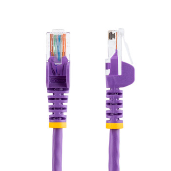 StarTech 10m Purple Cat5e Ethernet Patch Cable - Snagless Product Image 2
