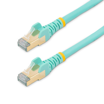 StarTech 10m CAT6a Ethernet Cable - Aqua - Snagless RJ45 Connectors Main Product Image