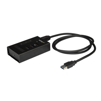 StarTech 4 Port USB Hub - Metal - USB-A to 3x A and 1x C - USB 3.0 Main Product Image