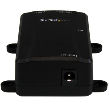 StarTech 1 Pt Gb PoE+ Injector Adapter - Power over Ethernet Injector Product Image 2