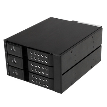 StarTech 3 Bay 3.5in SATA/SAS HDD Trayless Mobile Rack Backplane w/Fan Main Product Image