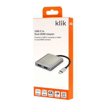 Klik USB-C to Dual HDMI Adapter Product Image 2