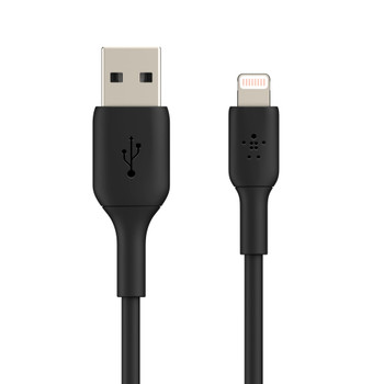 Belkin BoostCharge Lightning to USB-A Cable - For Apple devices - Black  Main Product Image