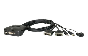 Aten 2 Port USB 2.0 DVI Cable KVM Switch Main Product Image