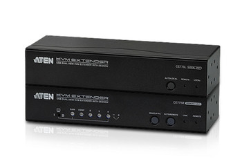 Aten USB Dual VGA Cat 5 KVM Extender with Deskew - extends up to 1280 x 1024 @ 300m and 1920 x 1200 @ 60Hz @ 150 m - extends RS232 and audio Main Product Image