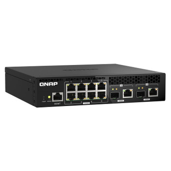 QNAP QSW-M2108R-2C 8-Port 2.5GbE 2-Port 10GbE SFP+/RJ45 Combo Managed Switch Product Image 2