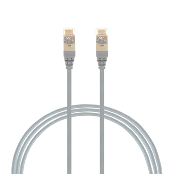 4Cabling 2.5m Cat 6A RJ45 S/FTP THIN LSZH 30 AWG Network Cable - Grey Main Product Image