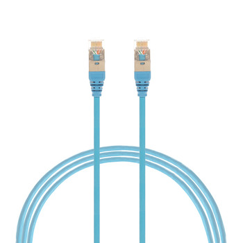 4Cabling 0.5m Cat 6A RJ45 S/FTP THIN LSZH 30 AWG Network Cable - Blue Main Product Image